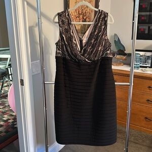 Signature Lana black cocktail dress. Size 18W. Figure flattering!
